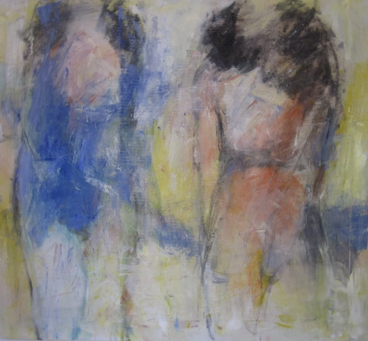 Duetto segreto Olio su tela 90x100 cm esposizione in galleria S. Maria